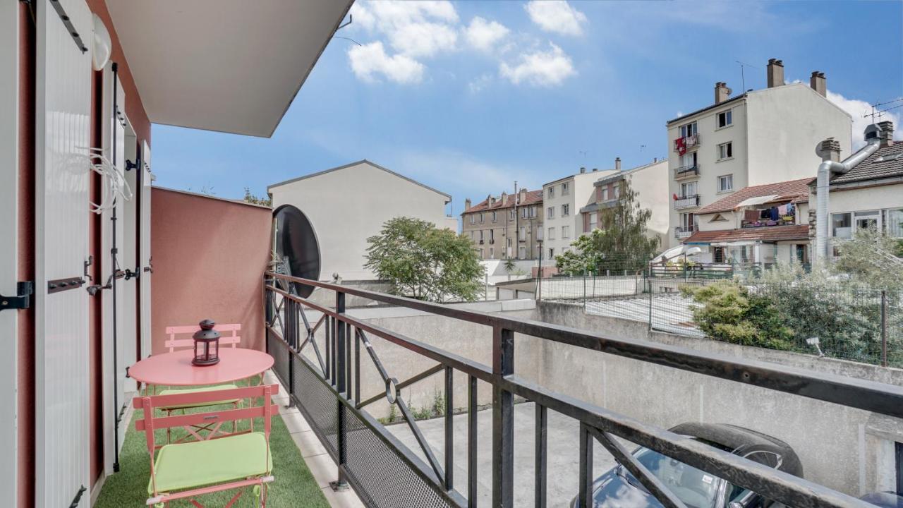 Chic Apart With Parking Near Paris Apartment Aubervilliers Bagian luar foto