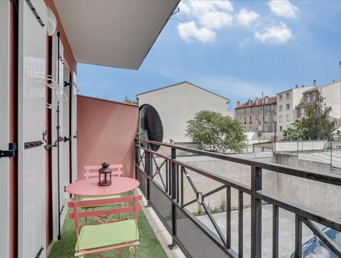 Chic Apart With Parking Near Paris Apartment Aubervilliers Bagian luar foto